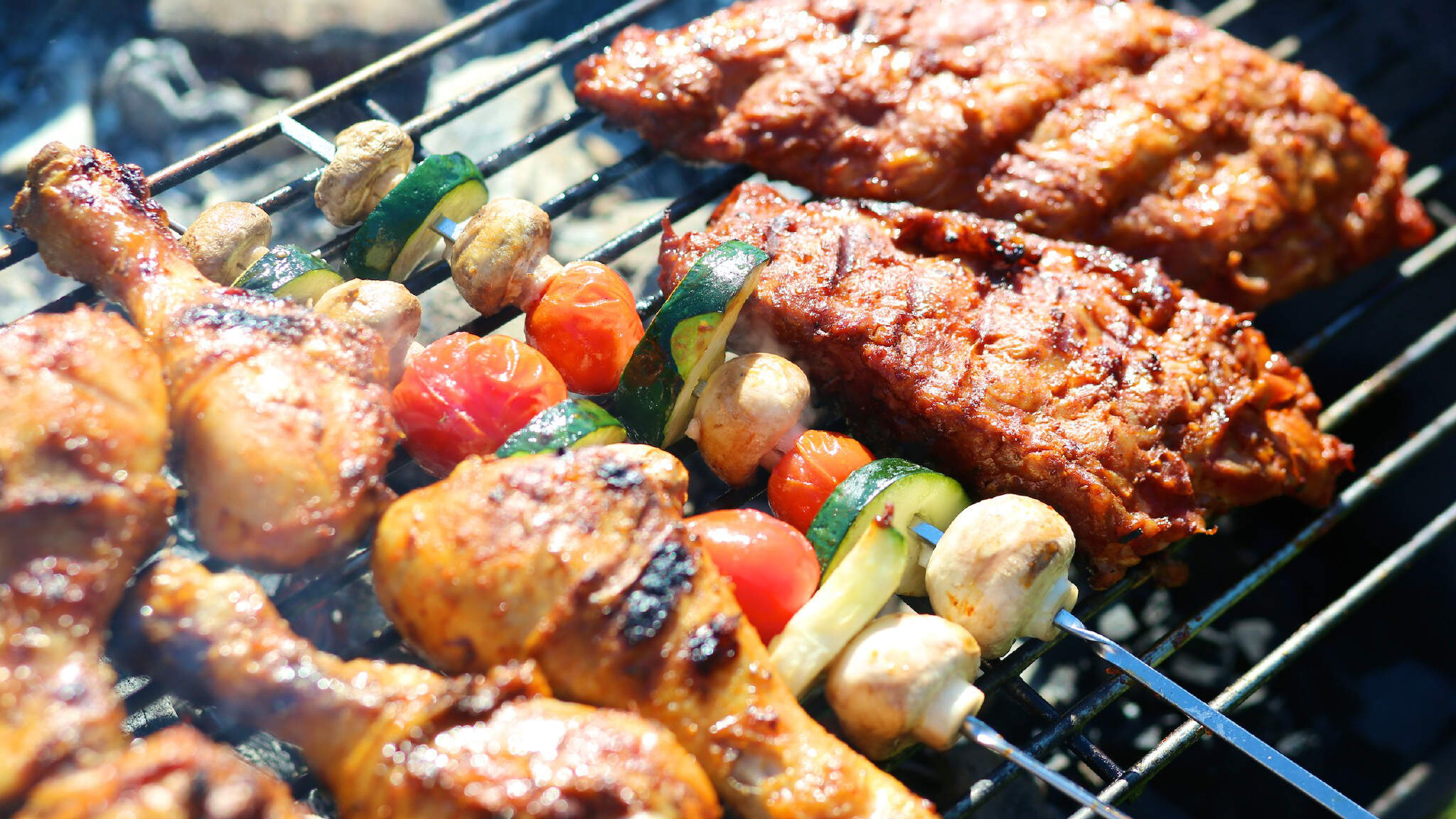 High-quality meat and grilled vegetables are served up more